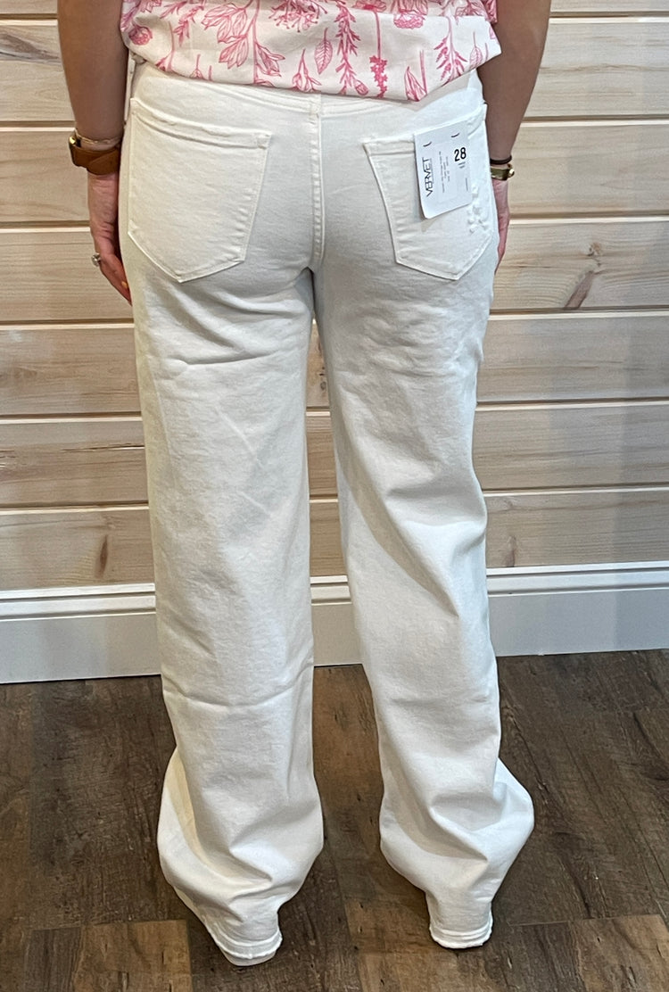Vervet: 90s Vintage Super High Rise Flare Jeans