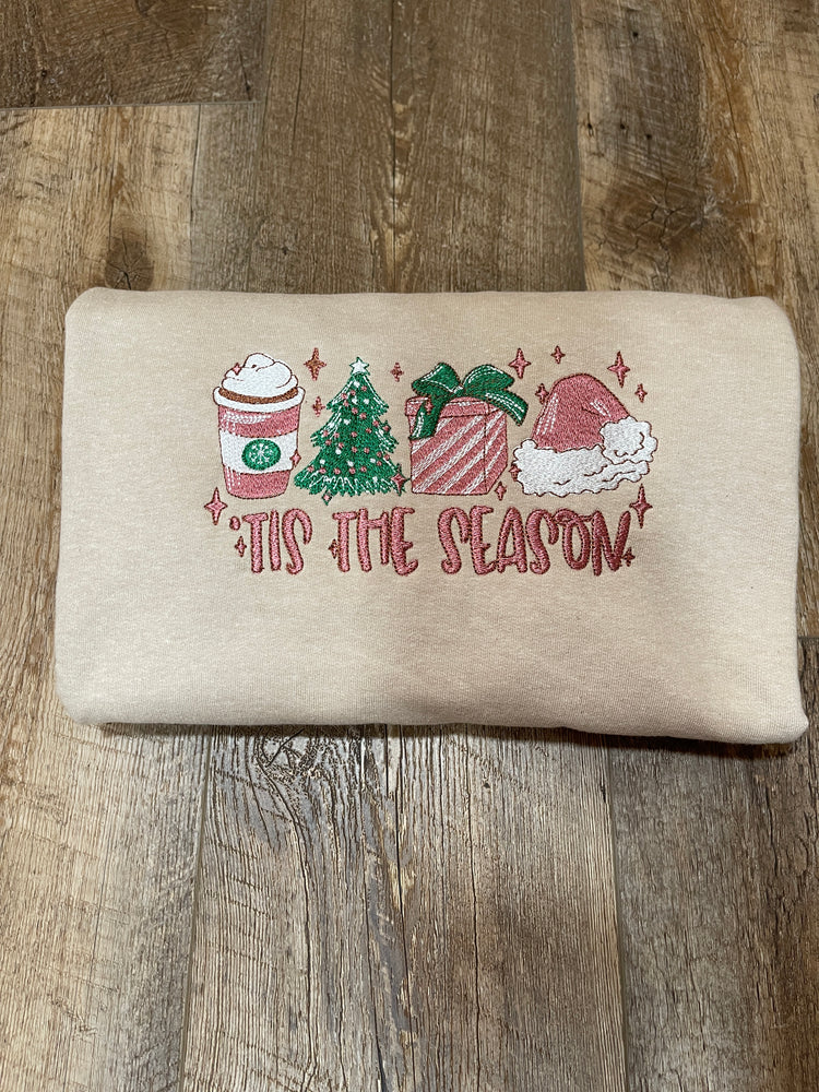 'Tis the Season Sweatshirt- Mauve