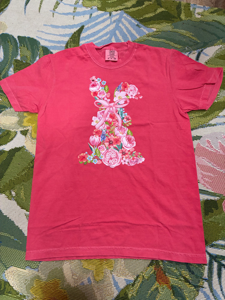 Floral Easter Bunny Tee