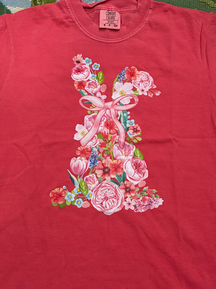 Floral Easter Bunny Tee