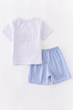 Gingham Flag Boy Set