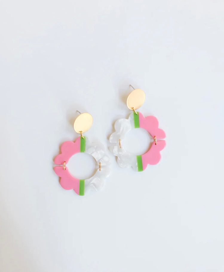 Alice Earrings- Pink