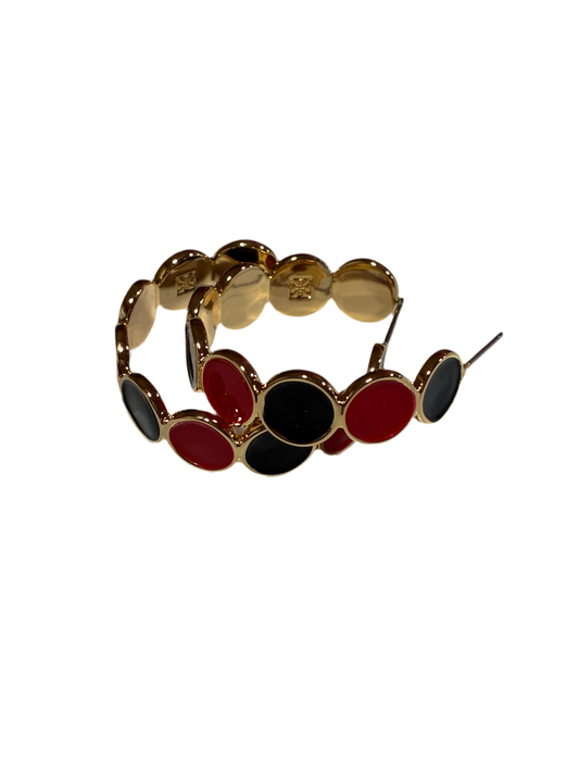 Lyla Earrings- Red & Black