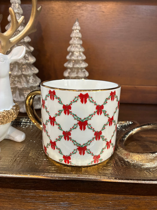 Holiday Trellis Cafe Mug