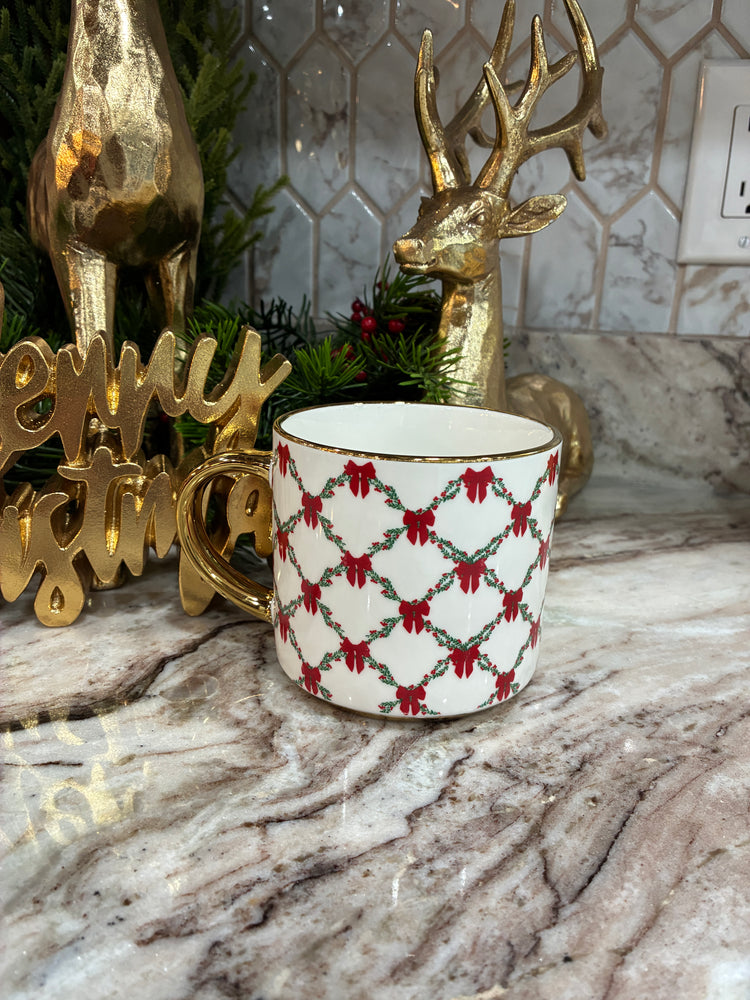 Holiday Trellis Cafe Mug