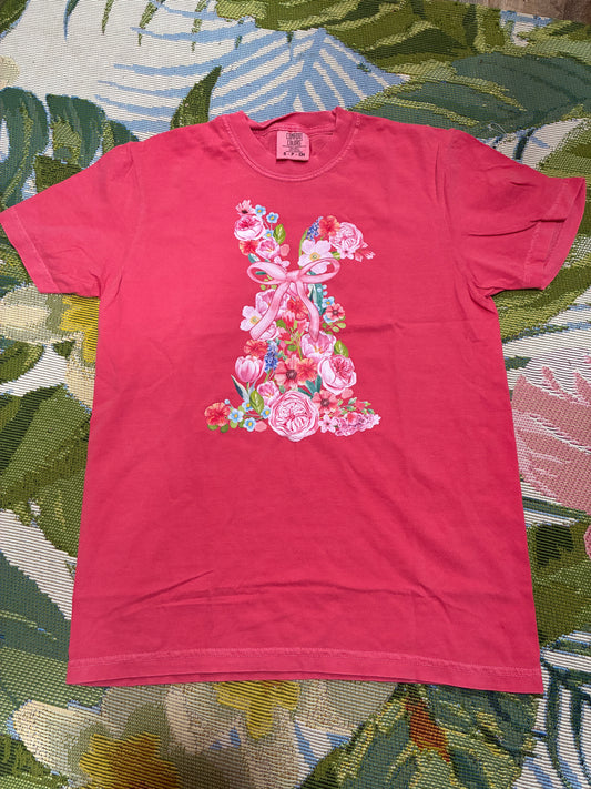 Floral Easter Bunny Tee