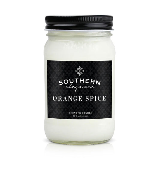 16oz. Mason Jar Candle: Orange Spice