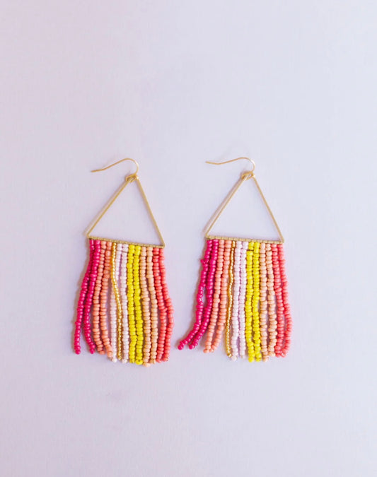 Greer Earrings- Pink